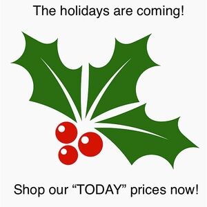 “TODAY” is the sale price!